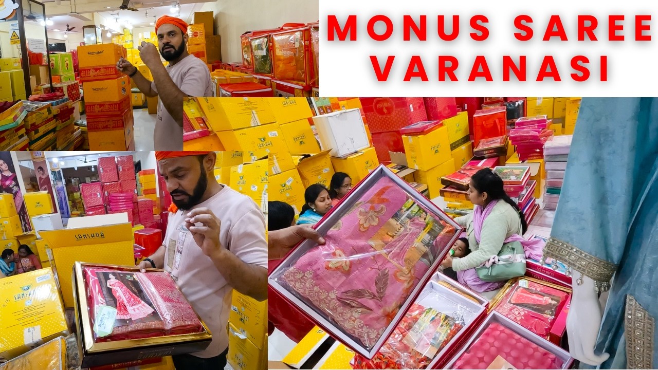 Monu saree Varanasi Wholesale Market 2026 Bigges Saree Showroom Varanasi