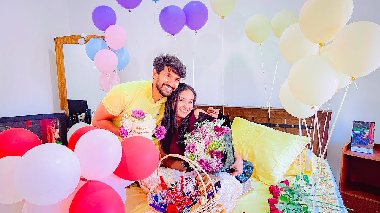 අපේ 1st Anniversary එකට මැණිකට Surprise|Our First Anniversary-Sangeeth Dini Vlogs|Sangeeth & Dinithi