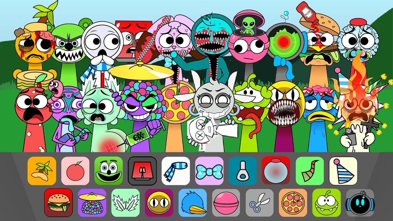 New Incredibox Sprunki OC's But ALL BONUS Characters and Reactions Together!