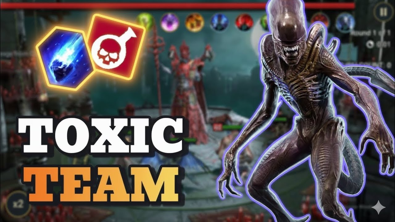 Clear Amius Hard Mode With Xenomorph & Toxic Squad - Raid Shadow Legends