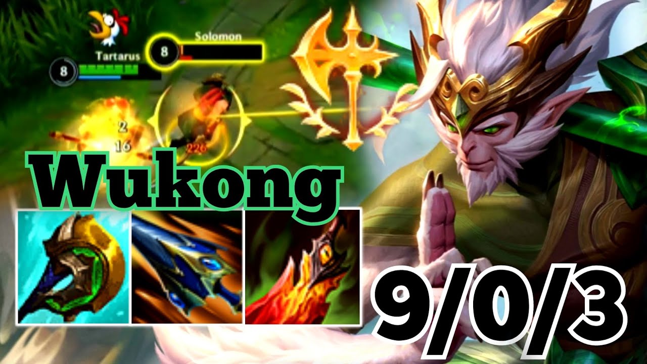 WUKONG WILD RIFT TOP | 9-0-3 | WUKONG BUILD RUNES