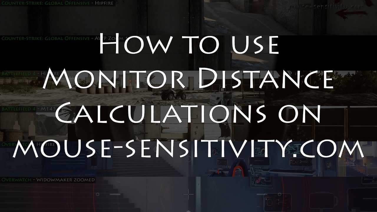 Mouse Sensitivity - Monitor Distance Guide