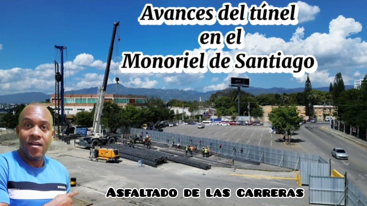 El túnel ya cojiendo forma y las carreras siendo asfaltado.