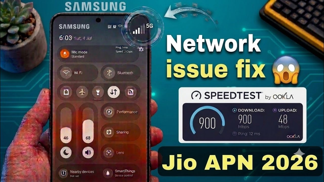 Jio 4G/5G New APN Setting 2026🔥Jio4G Network issue Fix ✅ increase internet speed