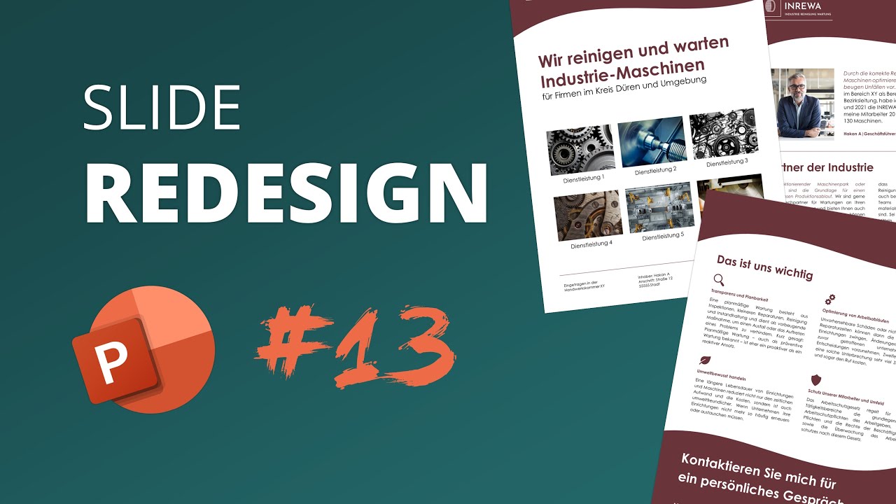 Broschüren und Werbeflyer AUF ENTSPANNT mit PowerPoint erstellen! Redesign #13
