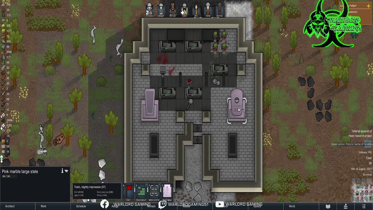 Rimworld Newbie Day 2!!!  With MODS!!!!
