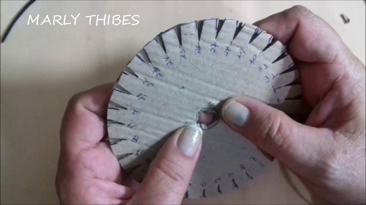 Como fazer tear caseiro de Kumihimo passo a passo @marlythibes