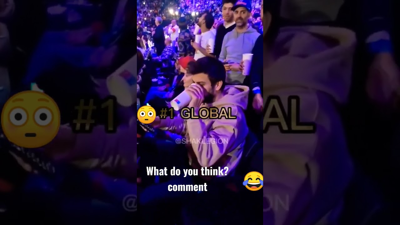 What do you think? Sings shakira in the stadium and makes pique embarrassed #shakira #pique #shorts