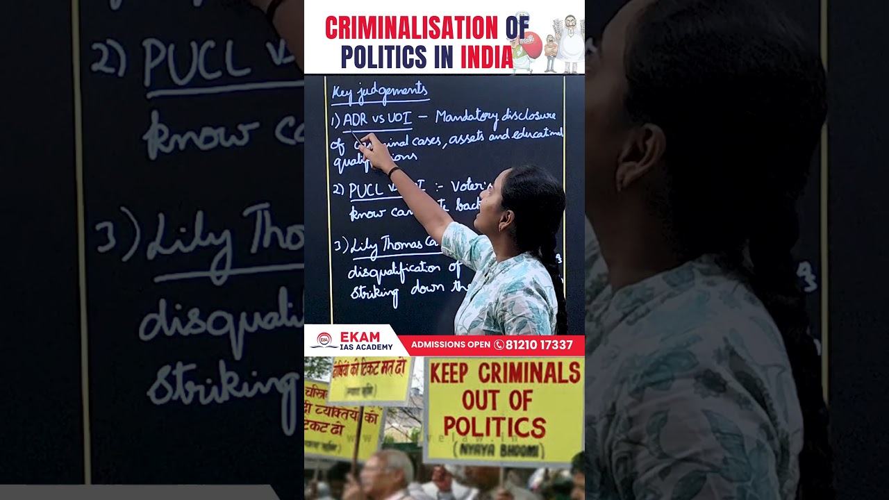 Criminals in Politics? ADR Report 2024 | Supreme Court Judgments & ECI Role | UPSC Current Affairs