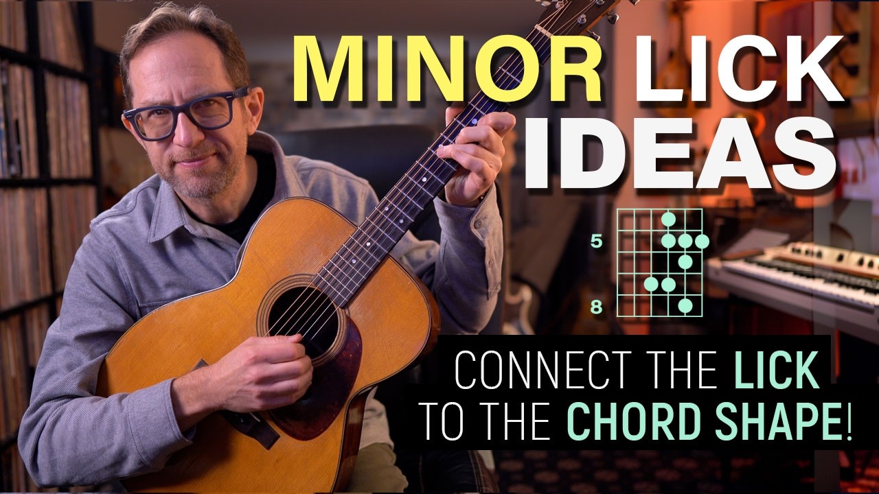 Easily remember and use minor licks by connecting them to basic chord shapes - Guitar Lesson - EP632