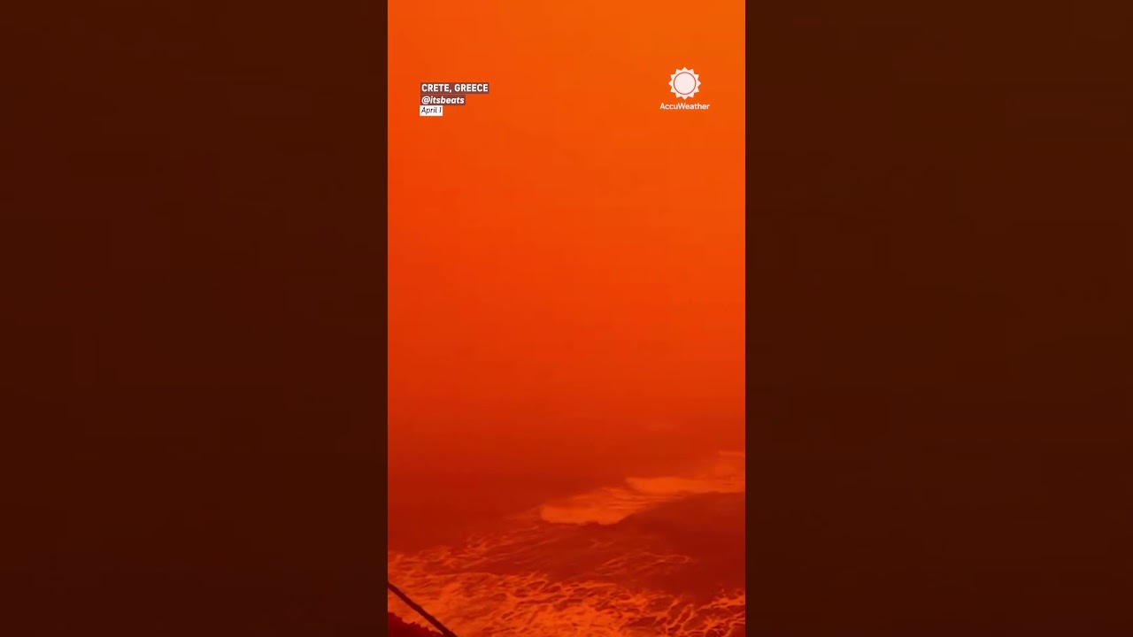 Dust Storm Blankets Greece in Red