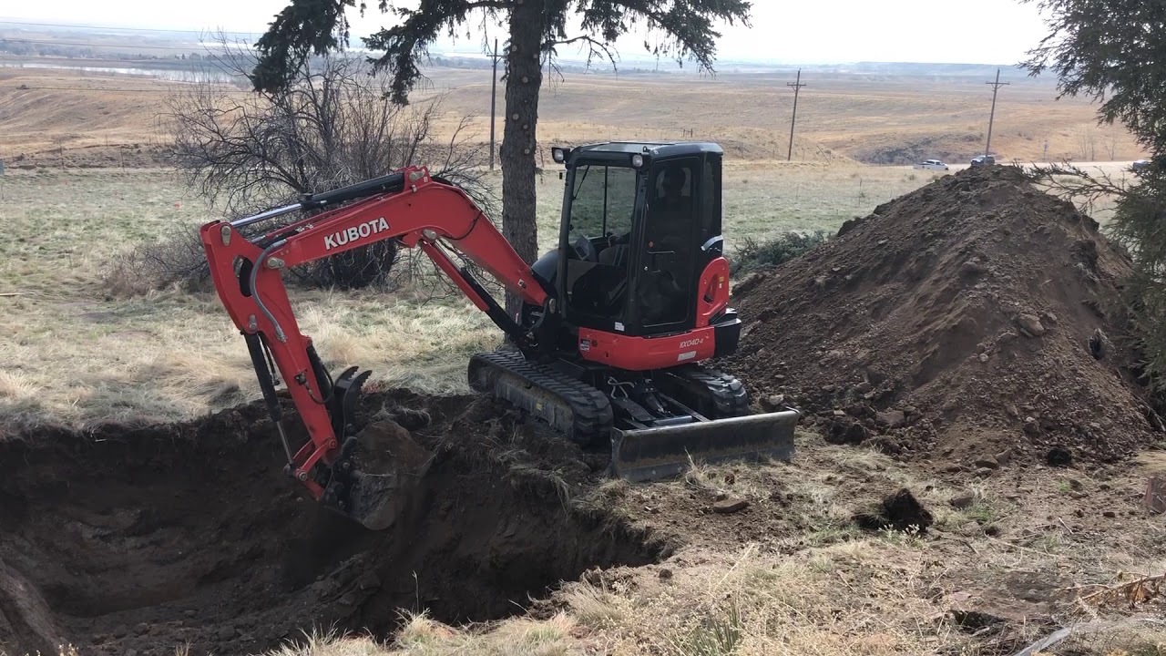 Kubota KX040-4 Mini Excavator at Work!