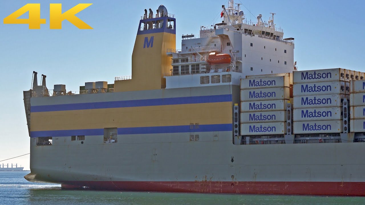 🛳️FABULOUS MARINE TRAFFIC AT PORT OF LOS ANGELES WITH EVER MAGIC AND MATSONIA - 4K SHIPSPOTTING 2025