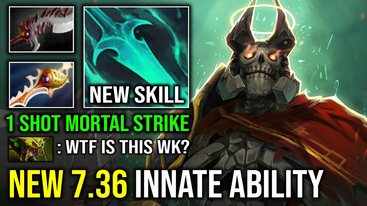 NEW 7.36 Innate Ability Vampiric Spirit 100% Can't Kill 700 Damage Per Hit Wraith King Dota 2