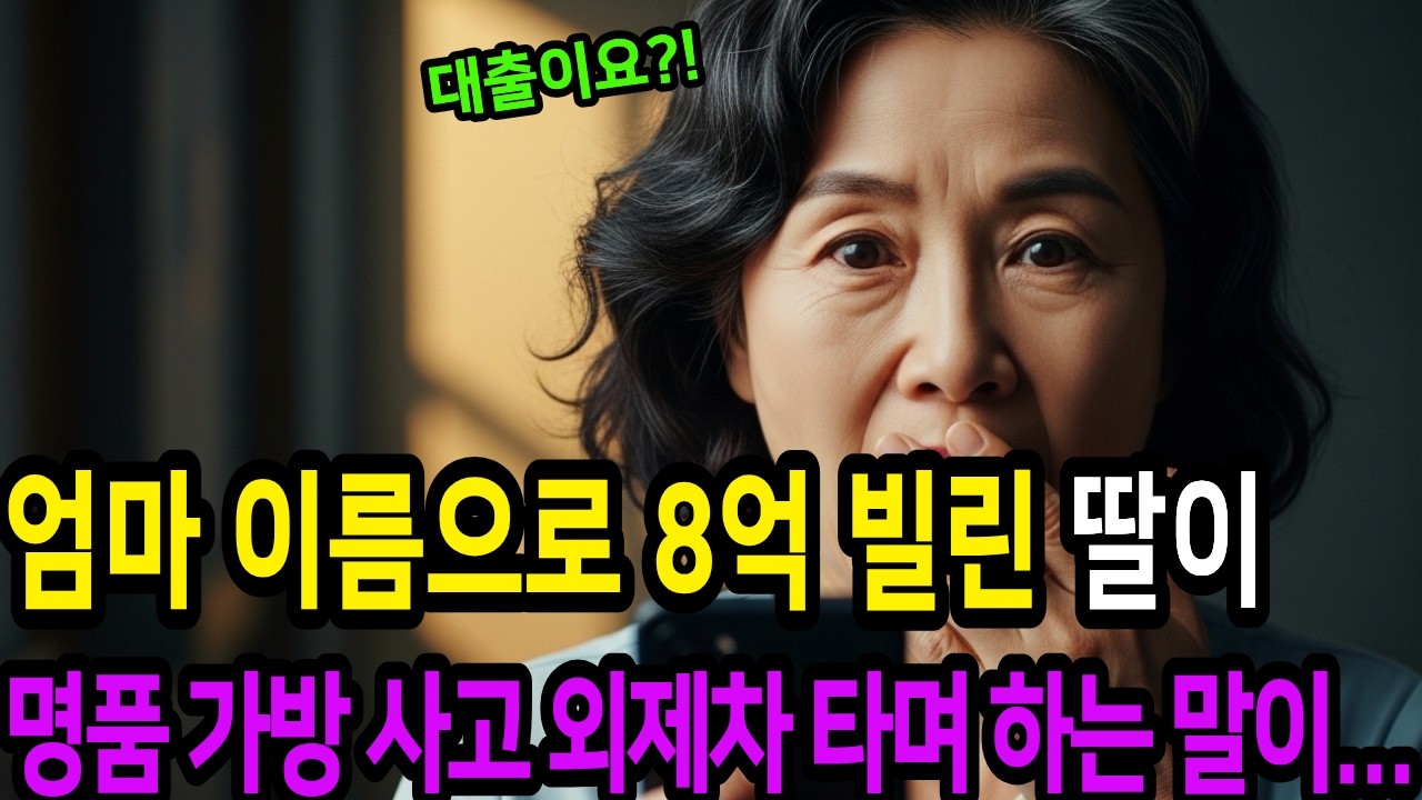 딸에게 인감 빌려줬을 뿐인데... 내 이름으로 대출 17건, 8억이 되어 돌아왔습니다 |감동사연 ㅣ오디오북 ㅣ노후사연 ㅣ사연라디오 ㅣ인생사연