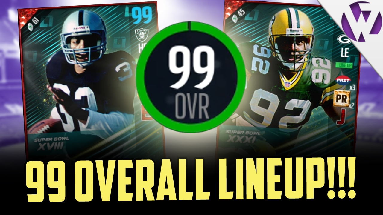 99 OVERALL LINEUP UPDATE!!! ITS FINALLY POSSIBLE!!! MADDEN 17 99 OVERALL TEAM