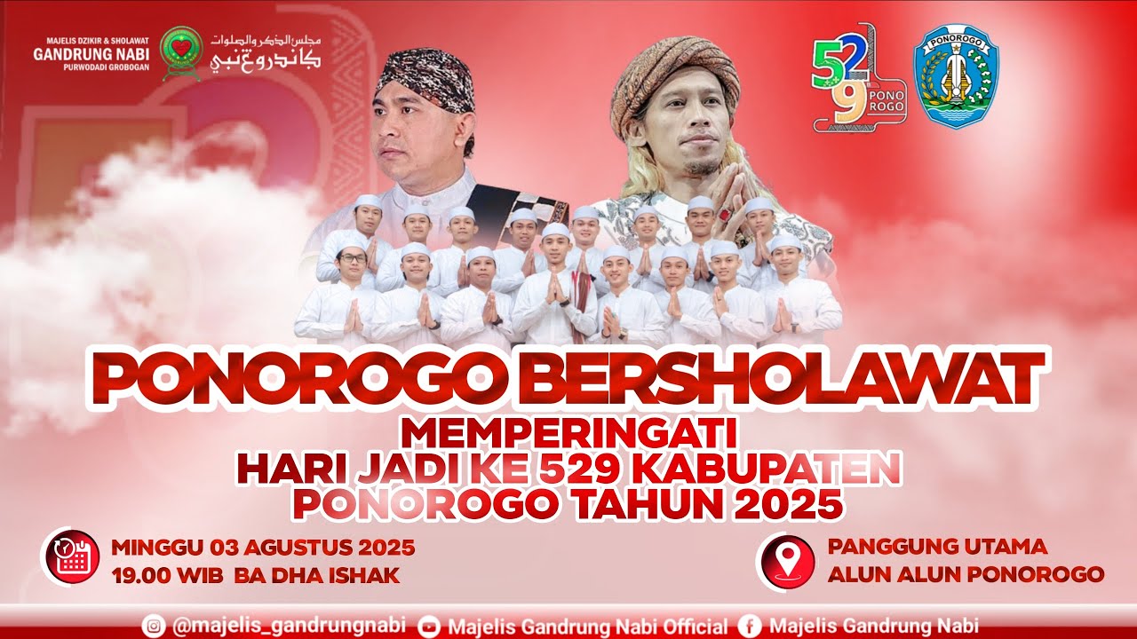 🔴🔵[LIVE] PONOROGO BERSHOLAWAT BERSAMA MAJELIS GANDRUNG NABI