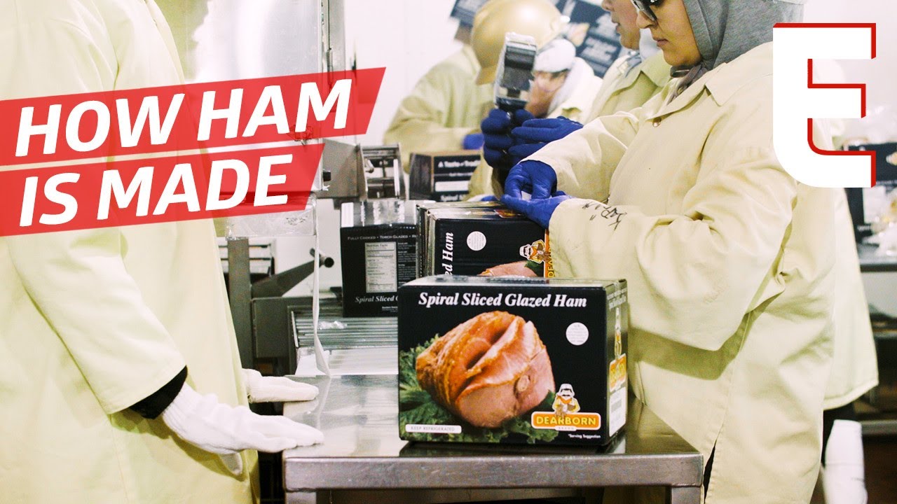 Watch Hundreds of Honey Glazed Hams Being Made &mdash; The Process