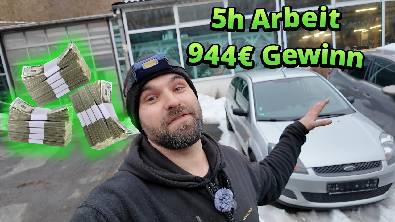 Satter Gewinn am alten Ford Fiesta!!  Geld verdienen mit Schrottautos? Teil 2
