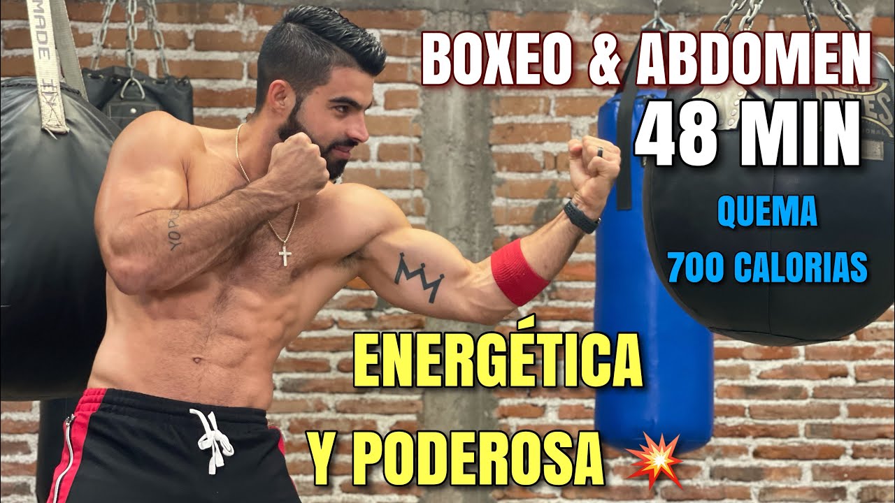 Hiit de Boxeo En Casa (48 Minutos) Rutina Energética y Poderosa Sin Equipo