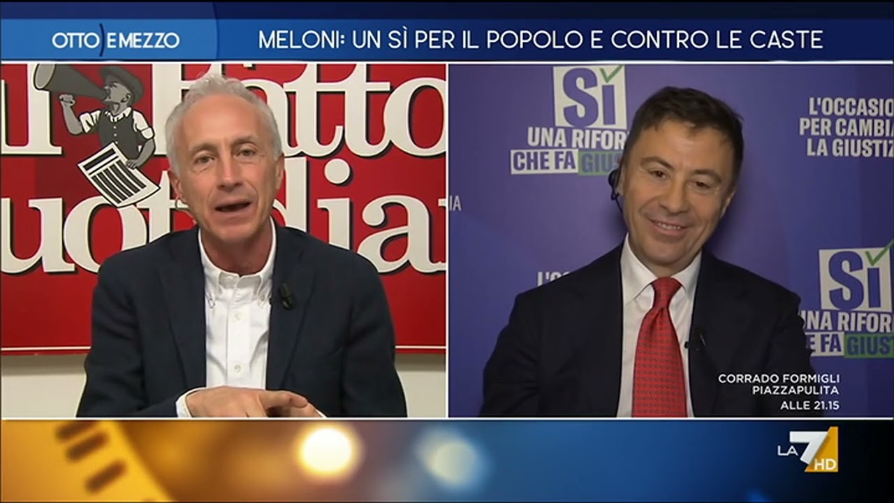 Referendum giustizia, Travaglio attacca Meloni: “Mente ogni volta che parla. È imbarazzante”