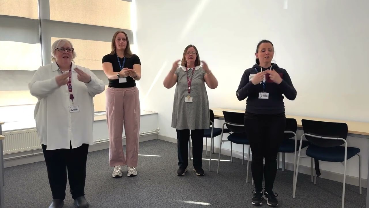 Makaton Signing Defying Gravity