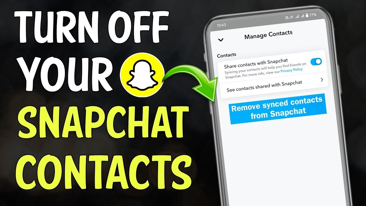How to Turn Off Snapchat Phone Contact Sync   Remove Synced Contacts from Snapchat