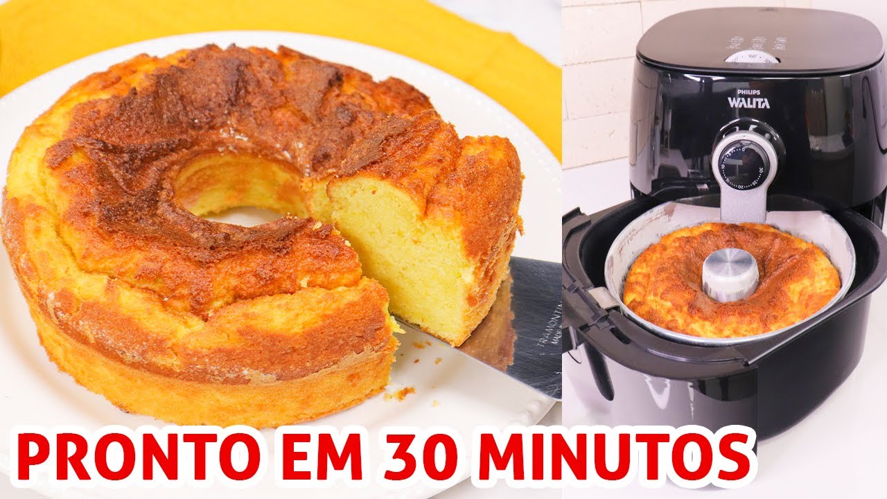 Bolo de Laranja na AirFryer | Receita