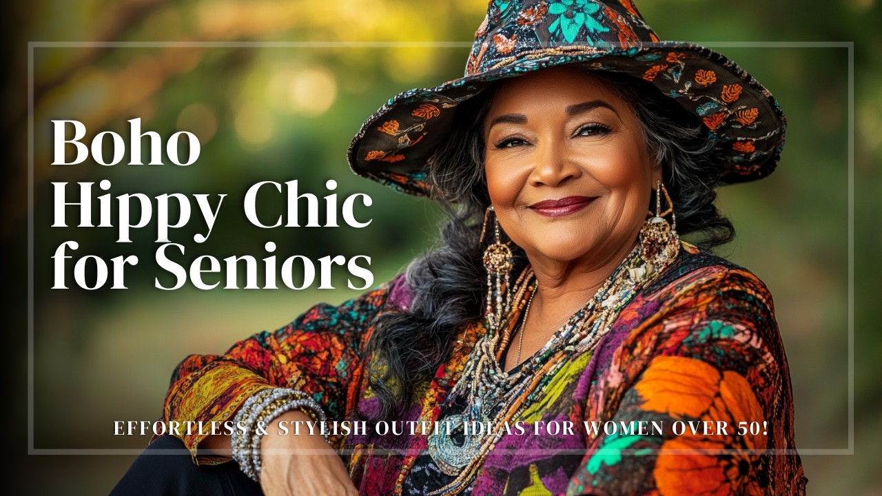 Boho Hippy Chic for Seniors: Effortless & Stylish Outfit Ideas for Women Over 50!