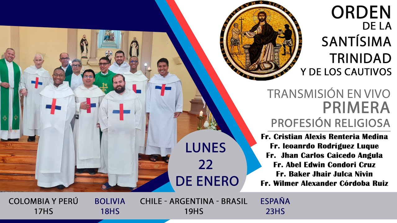PRIMERA PROFESIÓN RELIGIOSA - ORDEN DE LA SANTÍSIMA TRINIDAD - SAN CARLOS - CHILE - 22/01/2024