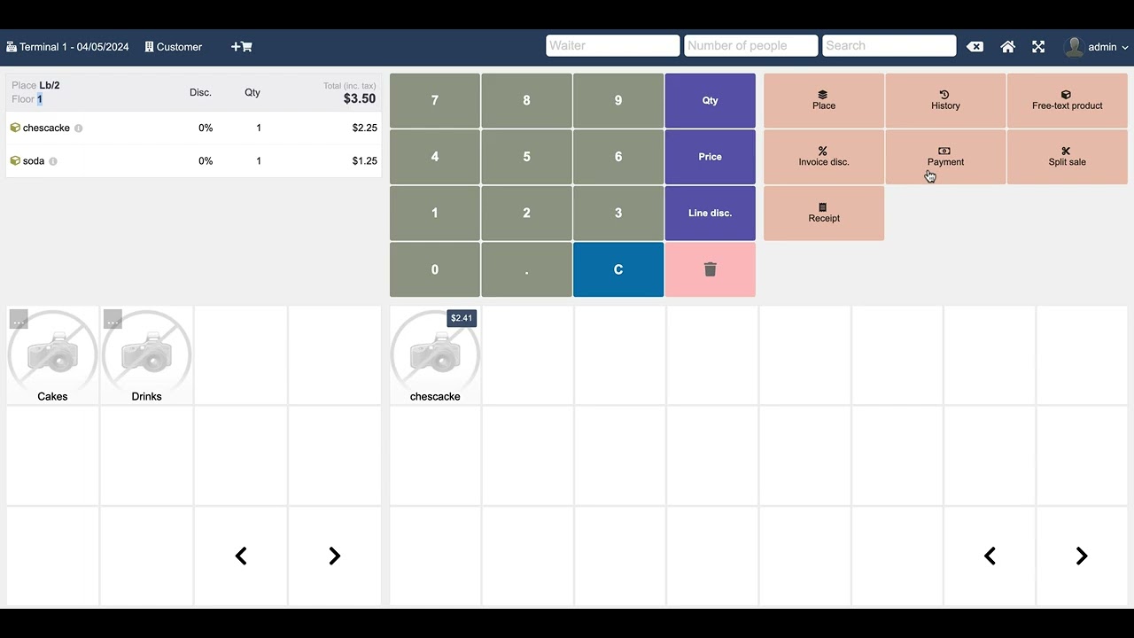 03 - Dolibarr - TakePOS Multidivisions - Sales   Split