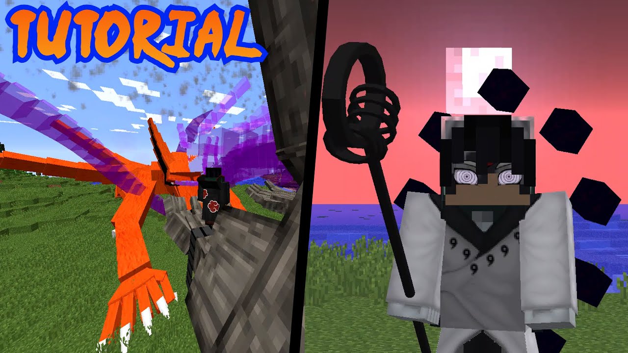 Tutorial de Como Selar as Bijuus no Gedo e Pegar o Modo Rikudou No Mod De Naruto AHZNB Shinobi Craft