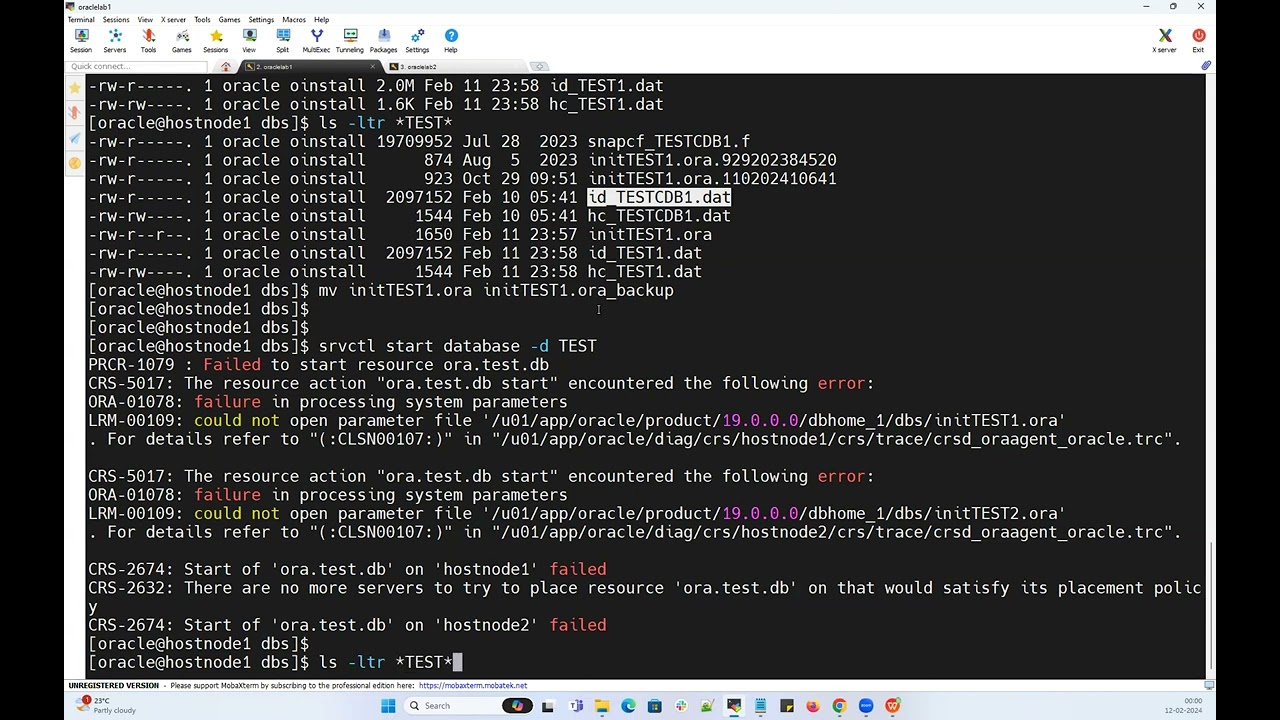RAC Database Spfile Or Pfile