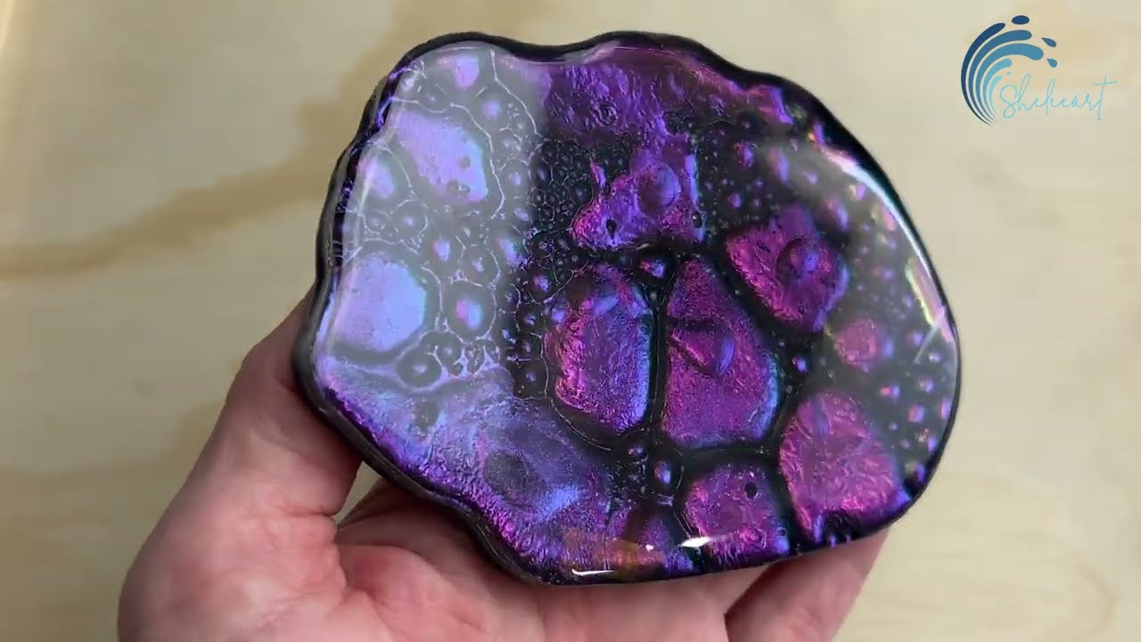 380. Sheleeart Fluid Artist - Using my Stuck Up Pigs Extreme HyperShift Chrome Chameleon Pigments