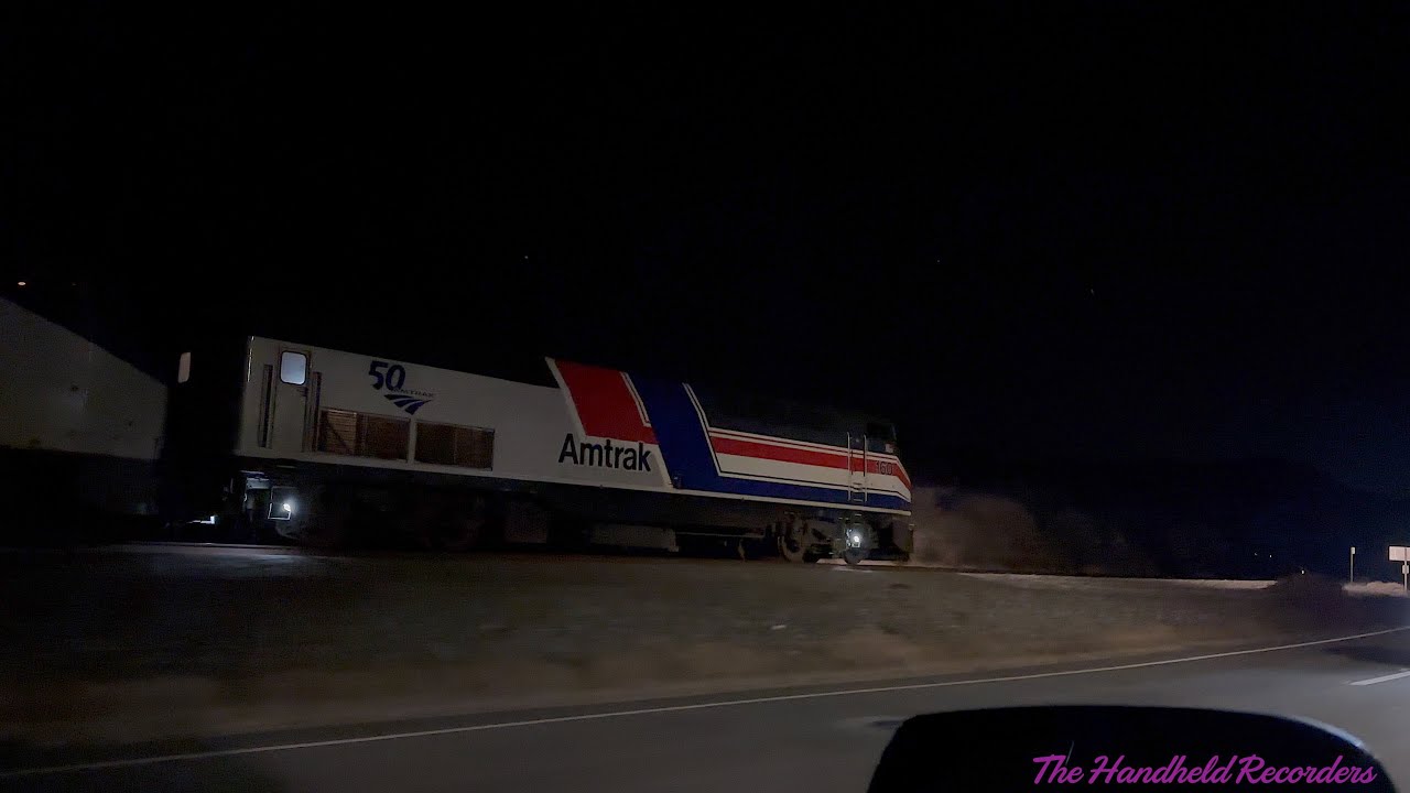 Amtrak Coast Starlight Chase With Engine 160 And Pacific Surfliner At Seacliff