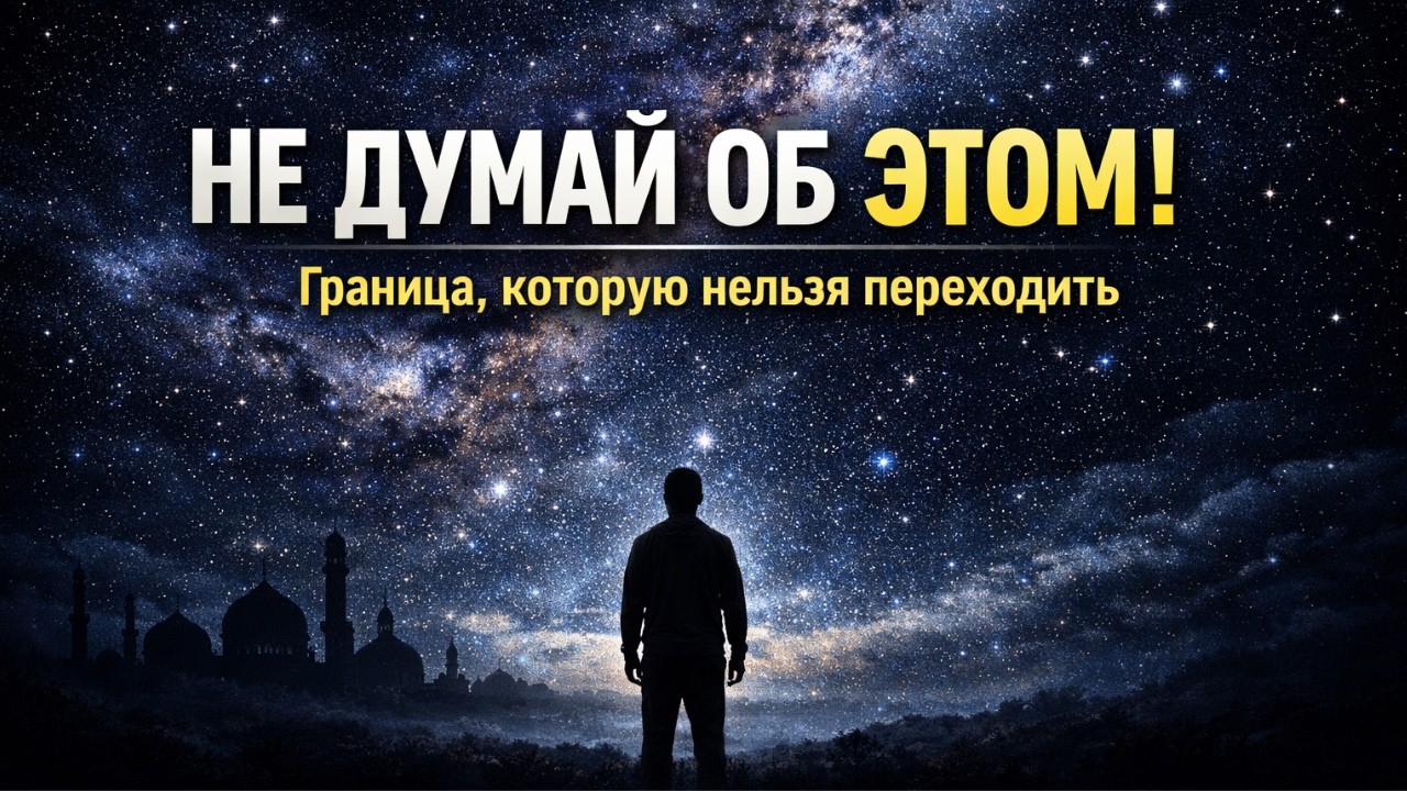НЕ ДУМАЙ ОБ ЭТОМ! — Опасная ошибка, которая разрушает ИМАН | Наставление Пророка ﷺ