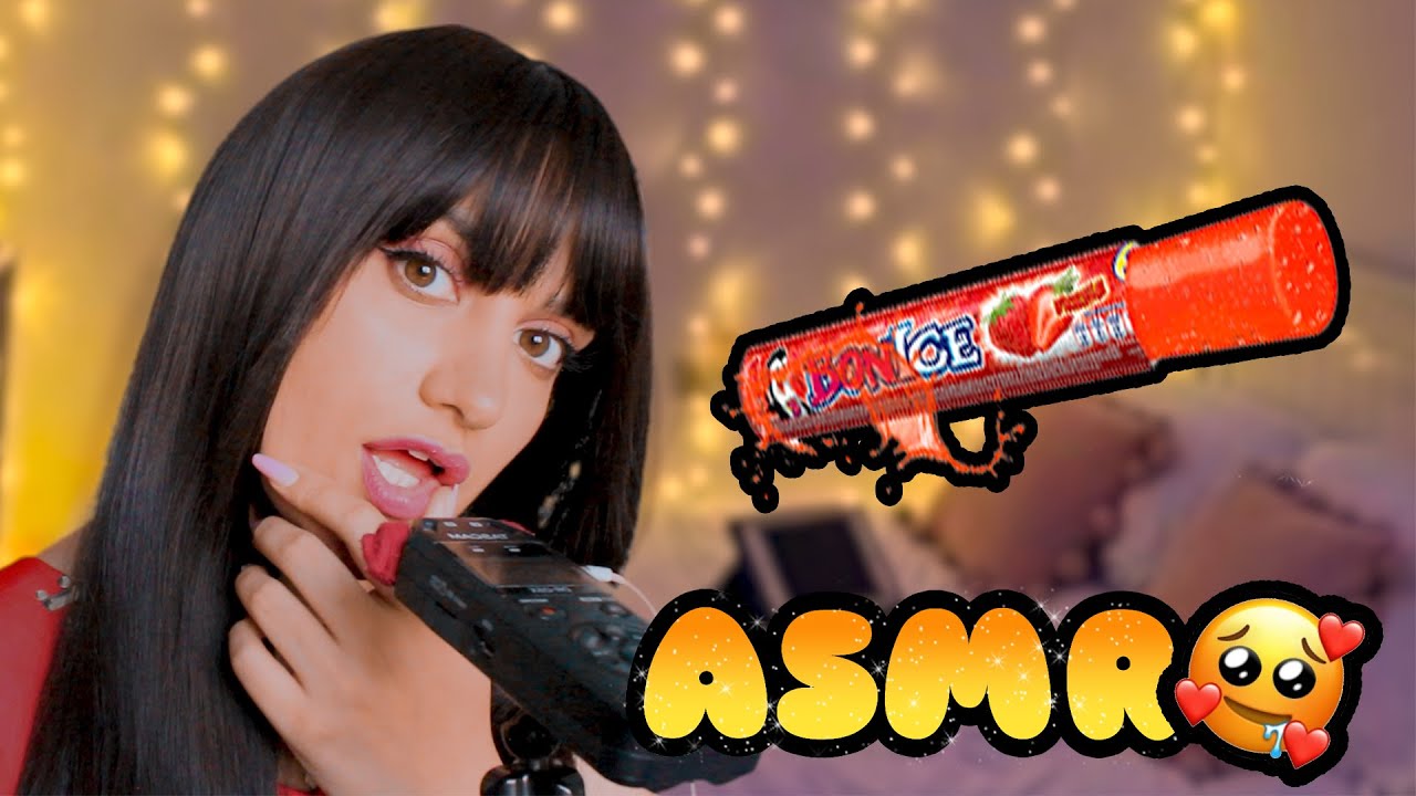 ASMR 👅❄Comiendo BONICE / HIELO Sonidos de Babita