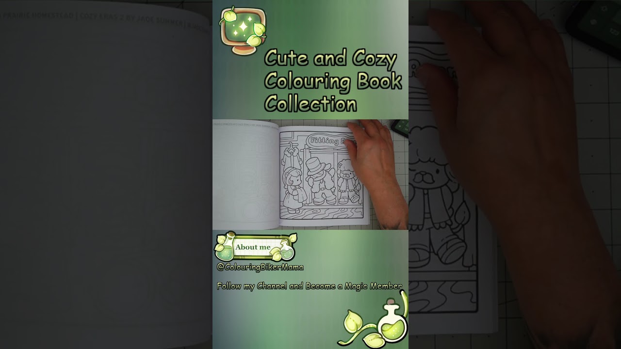 Cute and Cozy Colouring Book series  #coloring #coloringadventure #coloringpages #cozycoloring