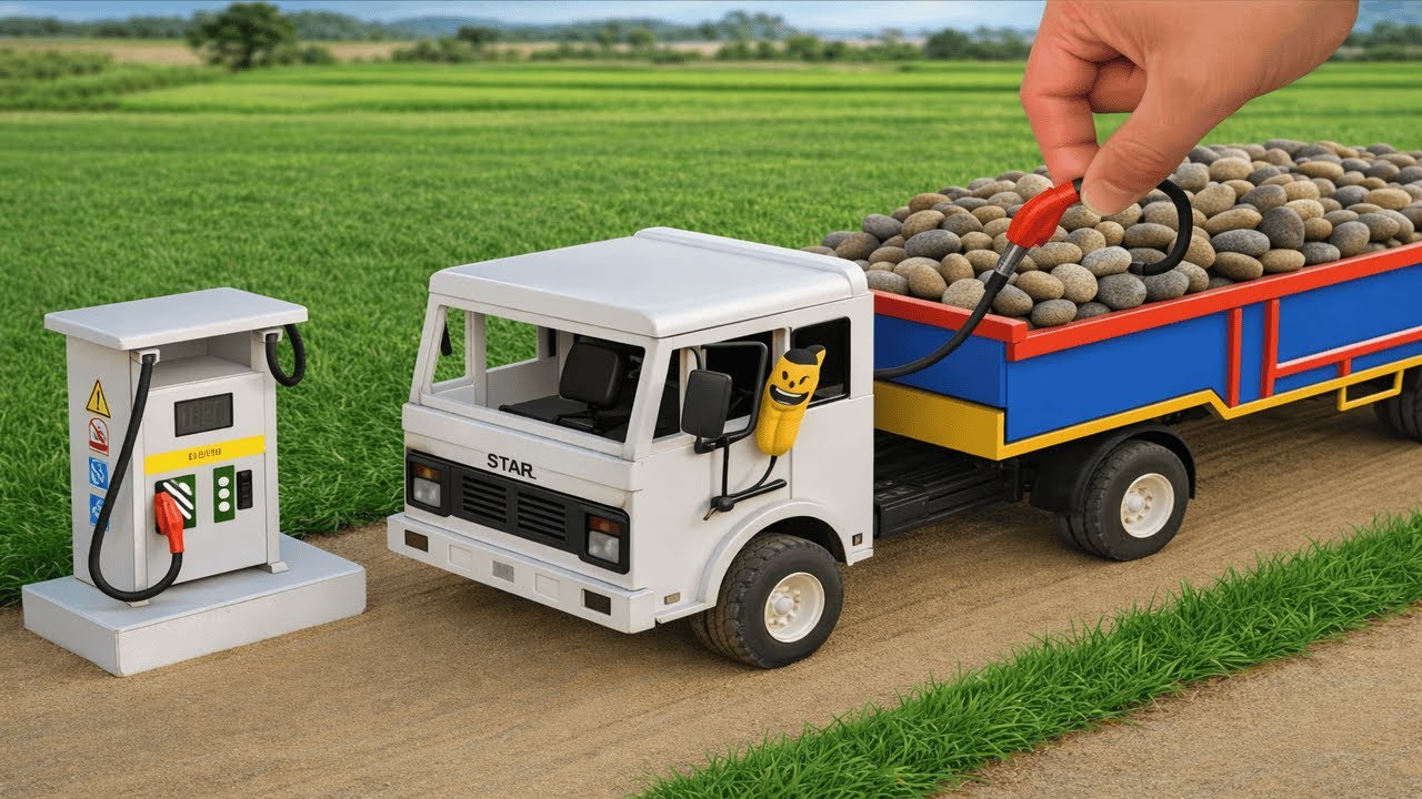 DIY Mini Truck Builds Strong Cement Bridge | Creative Engineering Construction Project