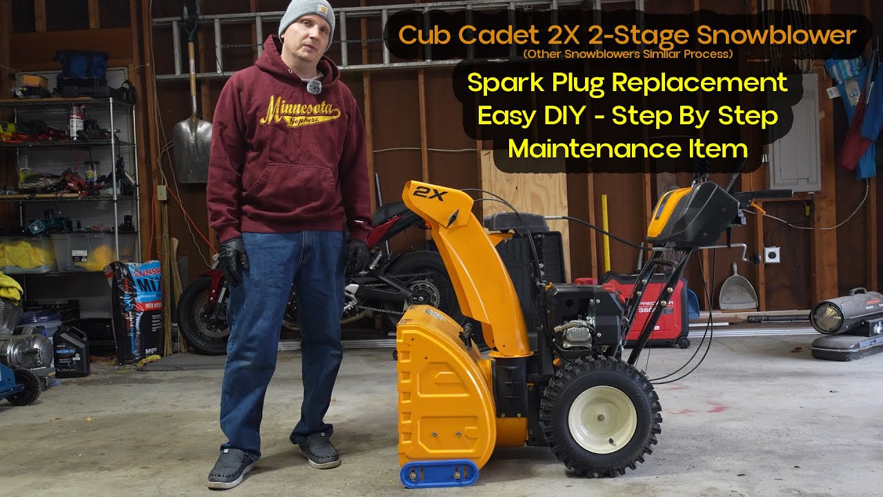 Snowblower Maintenance Item - Spark Plug Replacement - Cub Cadet 26