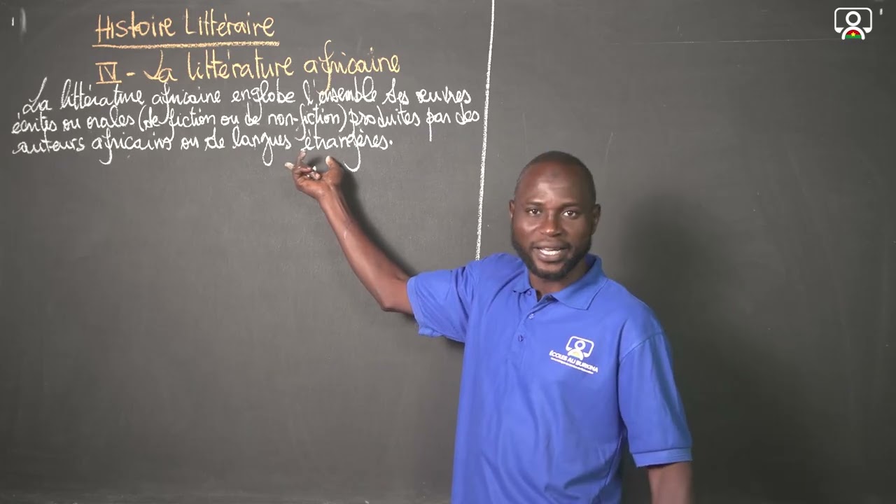 Cours Français TleA Histoire littéraire Séq01 La littérature Africaine
