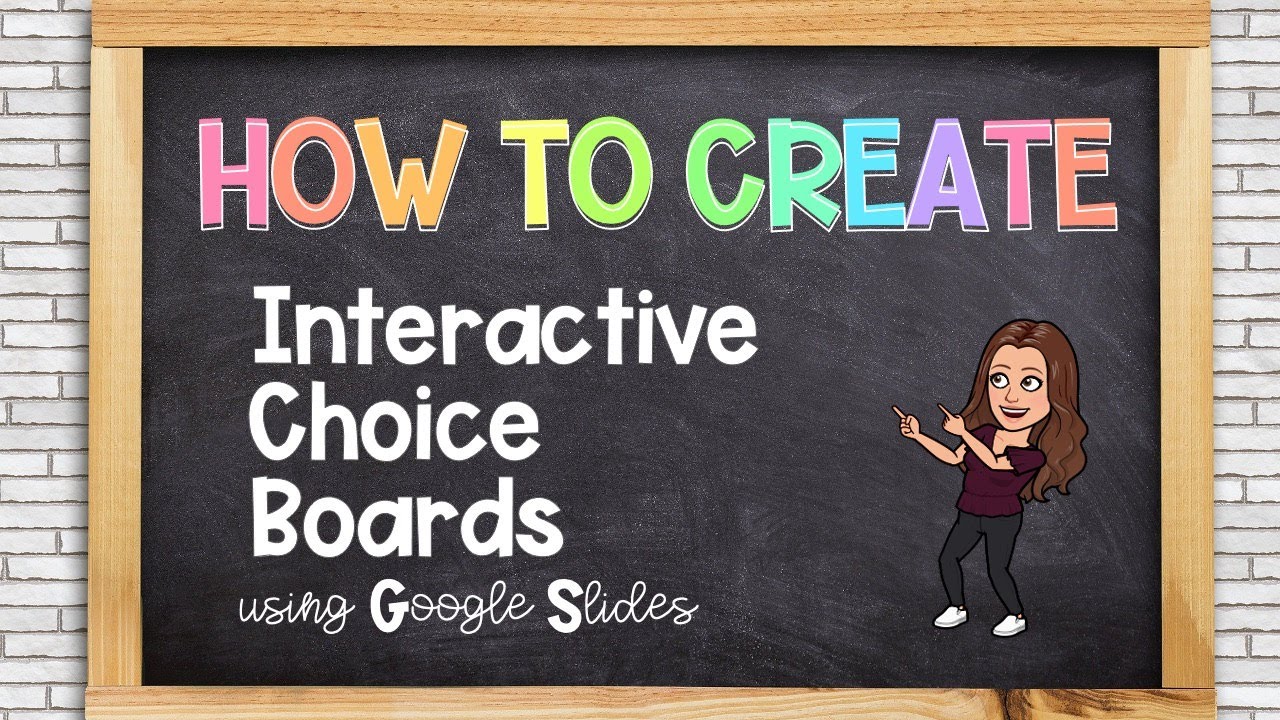 How to Create Interactive Choice Boards using Google Slides