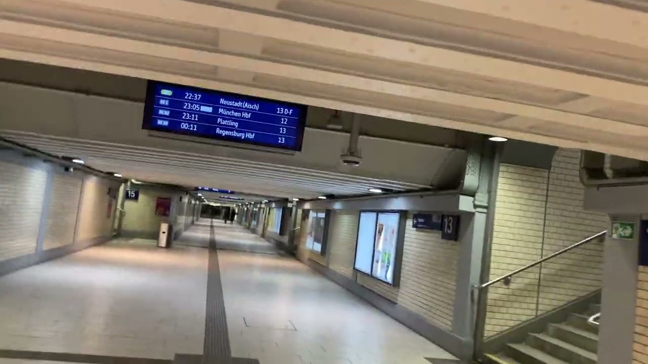 1/3 - 7.Januar 2026 Abends In Nürnberg City Im Hauptbahnhof Nürnberg HBF Bayern Franken Nuremberg 