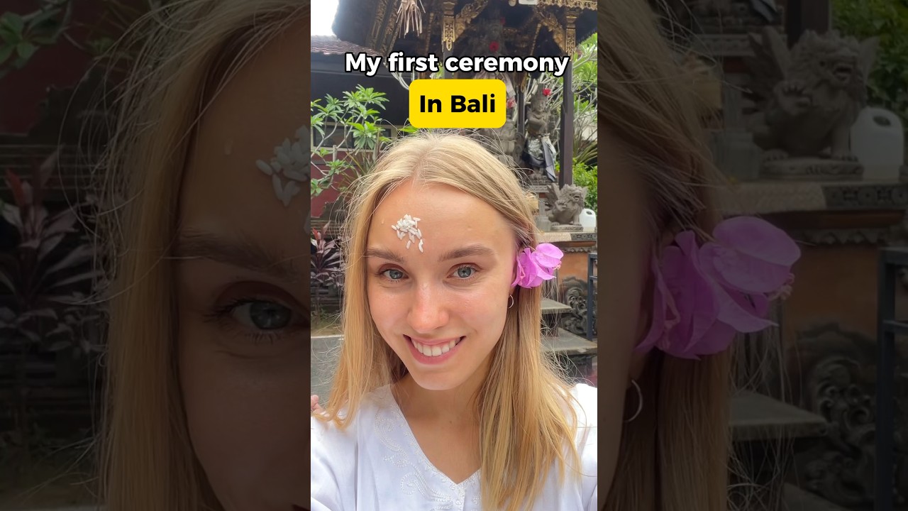 🪷 What is a Balinese ceremony like? #bali #shorts #baliceremony #trending #travel #ceremony