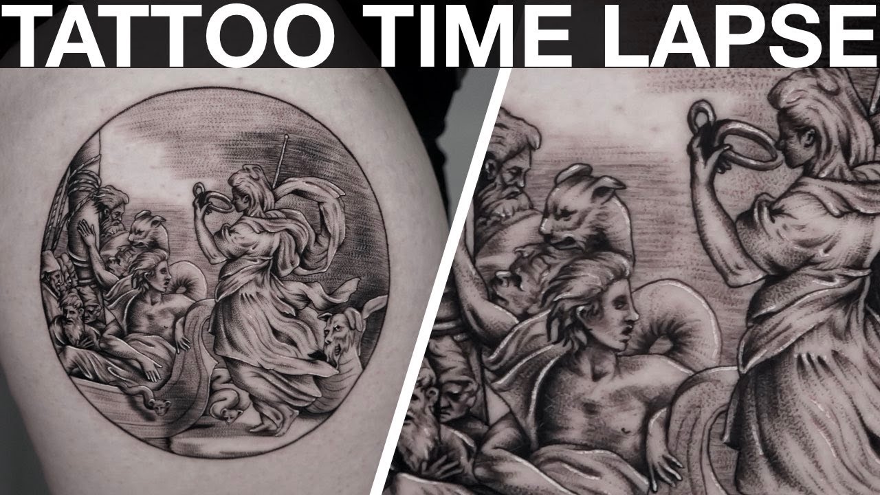 Renaissance Painting Tattoo Time Lapse