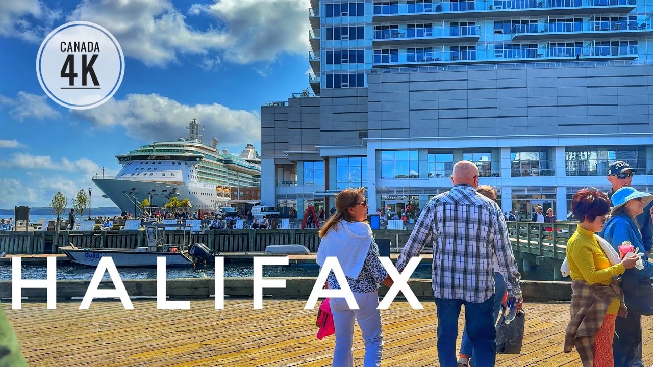 Halifax Downtown Canada 🇨🇦 | 4K Harbour Walk | Cruise ship |  Warm September |  Summer 2024 Update