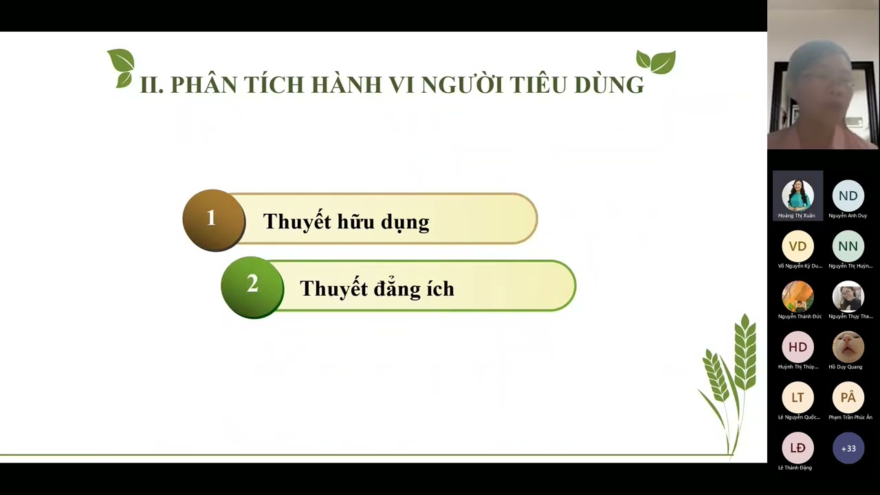KINH TẾ VI MÔ | Chương 3. P1. Hành vi người tiêu dùng - UFM