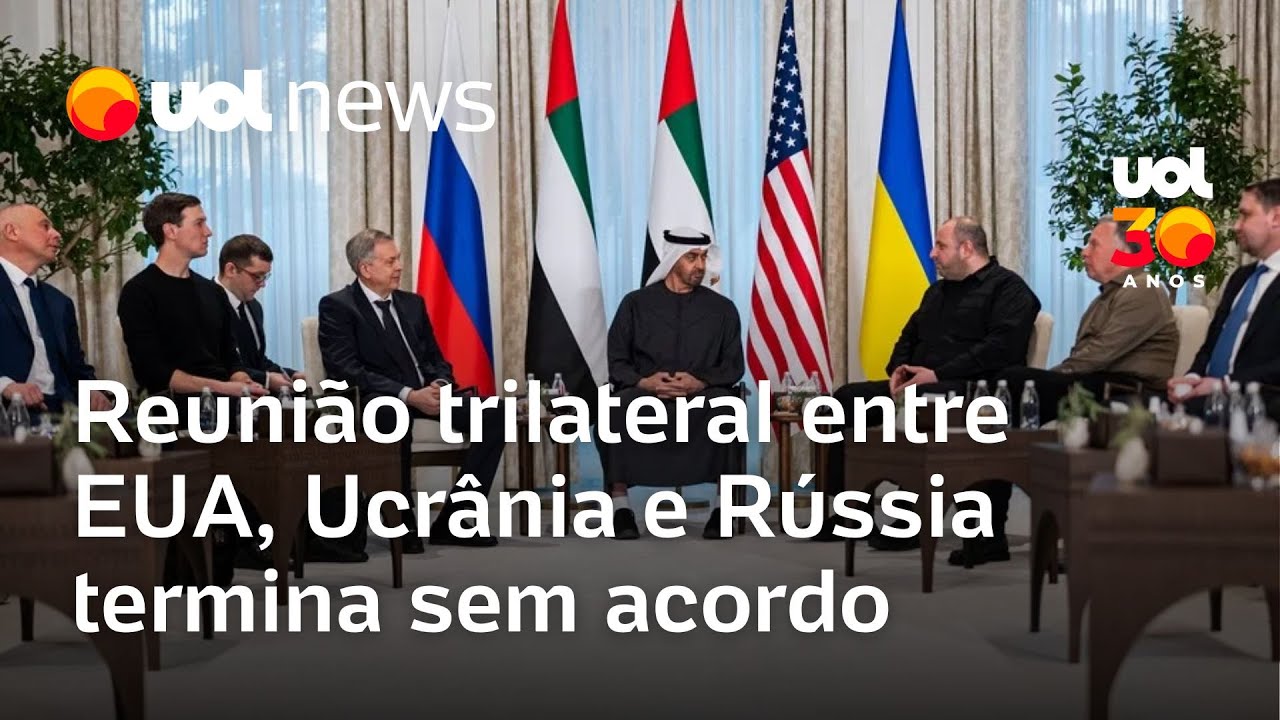 Segunda reunião trilateral entre EUA, Ucrânia e Rússia termina sem resolução sobre guerra