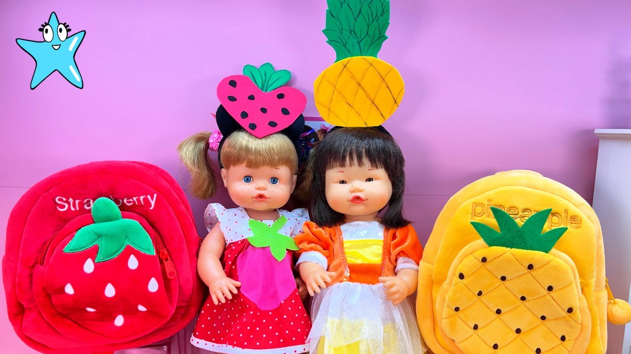 ANI y ONA Cómo🥝Aprender las frutas y los colores super divertido🍓 Muñecas y Juguetes Nenuco