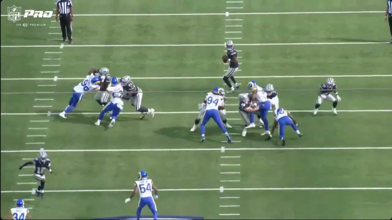 Dallas Cowboys LT Nathan Thomas HIGHLIGHTS From Week 1 vs. Rams